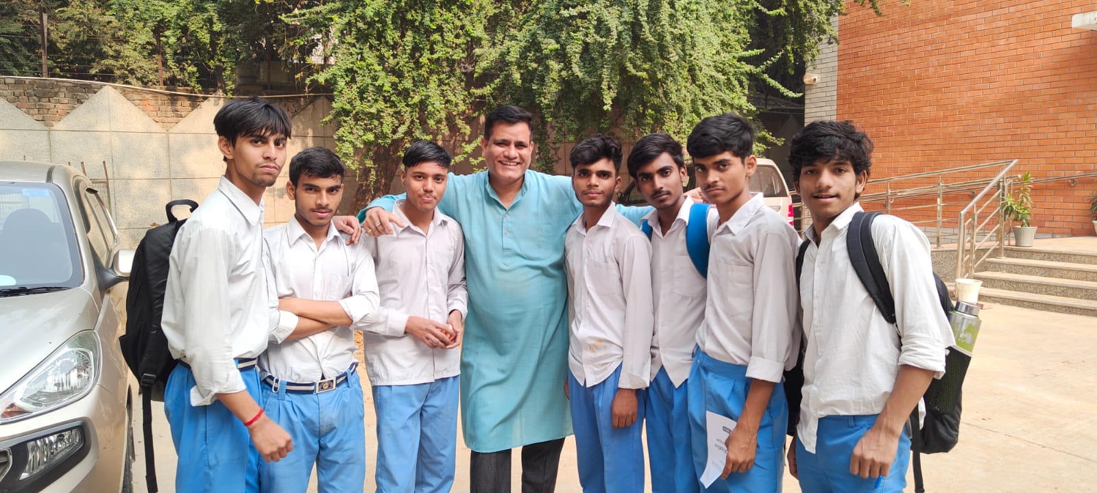 Students studying at Starlight Academy in Delhi